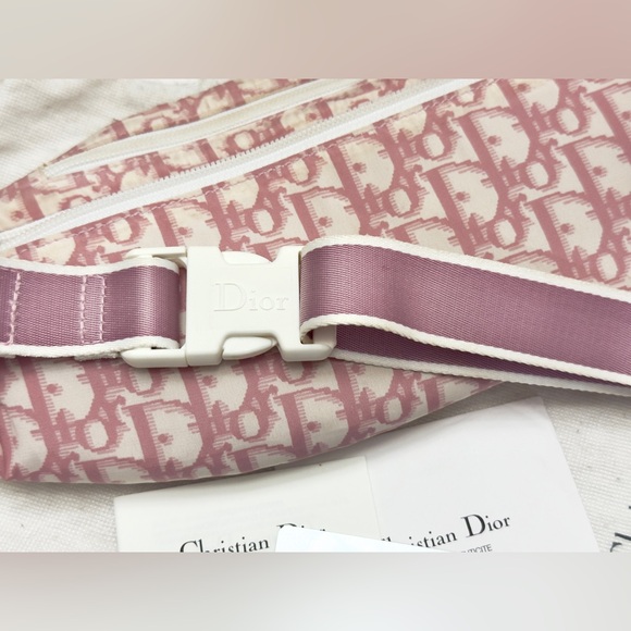 Rare Christian Dior Pink Trotter No. 2 Saddle Waist Belt Bag - Picture 4 of 14